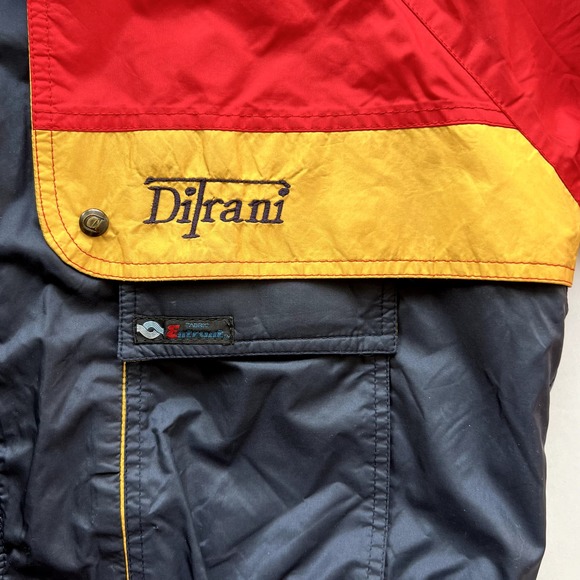 True Vintage Ditrani Entrant Alpine Ski Club Coach Jacket Winter Coat Blue Red M - Picture 7 of 15
